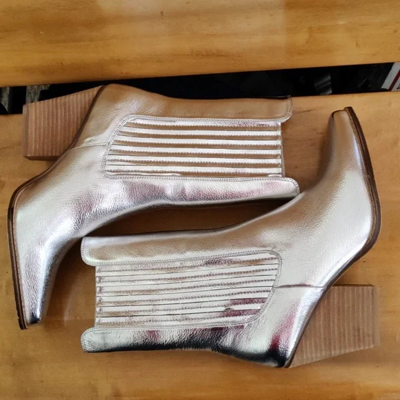 Chinese Laundry Silver Metallic Cali Fashion Boots Size 10 - Picture 7 of 12